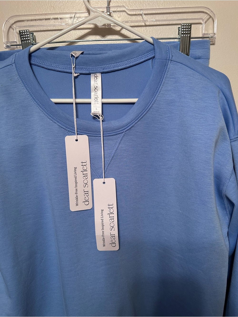 Dear Scarlett Scuba Light Blue Women’s Sweatsuit - Picture 5 of 6